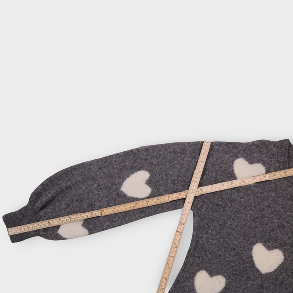 Madewell Heart Dot Balloon-Sleeve Pullover Alpaca Wool Sweater Womens Size XXS - Picture 11 of 13